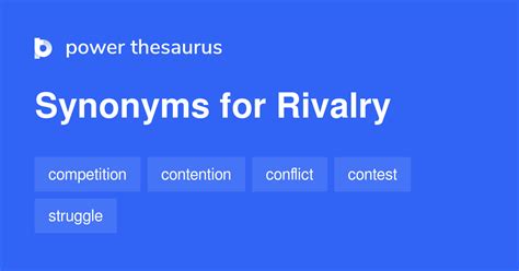 rivalry antonym|RIVALRY in Thesaurus: 1000+ Synonyms & Antonyms for RIVALRY.